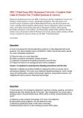 MDC 3 Final Exam 2026 Rasmussen University Complete Study Guide & Practice Test&colon; Verified Questions & Answers