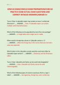 CDW110 EXAM&sol;CDW110 EXAM PREPARATION&sol;CDW110 &NewLine;PRACTICE EXAM ACTUAL EXAM QUESTIONS AND &NewLine;CORRECT DETAILED ANSWERS&vert;AGRADE A&plus; 
