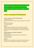 NHS 111 PRACTICE EXAM 2026 QUESTIONS 1&ndash;100 &NewLine;&lpar;WITH ANSWERS & RATIONALES&rpar; QUESTIONS &NewLine;ANSD ANSWERS ALREADY GRADED A&plus; MATERIAL &NewLine;EXAM