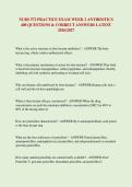 NURS 572 PRACTICE EXAM WEEK 2 ANTIBIOTICS 400 QUESTIONS & CORRECT ANSWERS LATEST 2026&sol;2027