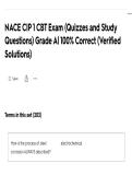 NACE CIP 1 CBT Exam &lpar;Quizzes and Study Questions&rpar; Grade A&vert; 100&percnt; Correct &lpar;Verified Solutions&rpar;