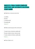 NACE CP 2 FINAL PAPER COMPLETE&NewLine;QUESTIONS AND ACCURATE SOLUTIONS&NewLine;STUDY GUIDE