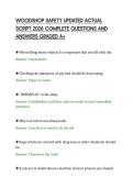 WOODSHOP SAFETY UPDATED ACTUAL&NewLine;SCRIPT 2026 COMPLETE QUESTIONS AND&NewLine;ANSWERS GRADED A&plus;