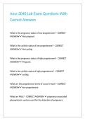 Ansc 3040 Lab Exam Questions With Correct Answers
