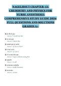 NAGELHOUT CHAPTER 15&colon;&NewLine;CHEMISTRY AND PHYSICS FOR&NewLine;NURSE ANESTHESIA&NewLine;COMPREHENSIVE STUDY GUIDE 2026&NewLine;FULL QUESTIONS AND SOLUTIONS&NewLine;GRADED A&plus;&NewLine;