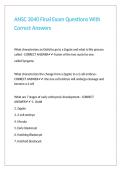 ANSC 3040 Final Exam Questions With Correct Answers