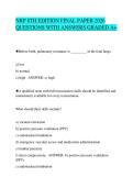 NRP 8TH EDITION FINAL PAPER 2026&NewLine;QUESTIONS WITH ANSWERS GRADED A&plus;