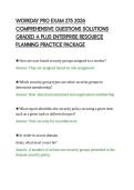 WORKDAY PRO EXAM 275 2026&NewLine;COMPREHENSIVE QUESTIONS SOLUTIONS&NewLine;GRADED A PLUS ENTERPRISE RESOURCE&NewLine;PLANNING PRACTICE PACKAGE&NewLine;