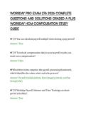 WORKDAY PRO EXAM 276 2026 COMPLETE&NewLine;QUESTIONS AND SOLUTIONS GRADED A PLUS&NewLine;WORKDAY HCM CONFIGURATION STUDY&NewLine;GUIDE&NewLine;