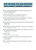 NAIC 390 FINAL TEST 2026 QUESTIONS&NewLine;WITH CORRECT ANSWERS GRADED A&plus;