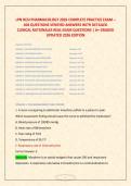 LPN HESI PHARMACOLOGY 2026 COMPLETE PRACTICE EXAM &ndash; &NewLine;404 QUESTIONS VERIFIED ANSWERS WITH DETAILED  &NewLine;CLINICAL RATIONALES REAL EXAM QUESTIONS &vert; A&plus; GRADED &NewLine;UPDATED 2026 EDITION