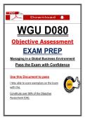 D080 Objective Assessment &ndash; Managing in a Global Business Environment &ndash; &lpar;2026&rpar; Actual Questions & Answers &lpar;WGU&rpar; 100&percnt; Guarantee Pass