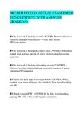 NRP 8TH EDITION ACTUAL EXAM PAPER&NewLine;2026 QUESTIONS WITH ANSWERS&NewLine;GRADED A&plus;
