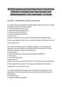 BIOS252 Anatomy and Physiology II Exam 3 Actual Exam 2026&sol;2027 &vert; Complete Exam-Style Questions with Detailed Rationales &vert; Pass Guaranteed &ndash; A&plus; Graded