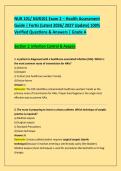 NUR 101&sol; NUR101 Exam 2 &ndash; Health Assessment &NewLine;Guide &vert; Fortis &lpar;Latest 2026&sol; 2027 Update&rpar; 100&percnt; &NewLine;Verified Questions & Answers &vert; Grade A 