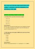 NYC DCAS ELECTRICIAN EXAM QUESTIONS WITH &NewLine;CORRECT ANSWERS &lpar;VERIFIED ANSWERS&rpar; PLUS &NewLine;RATIONALES 2026 Q&A 
