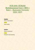 NUR 2356 &sol; NUR2356 Multidimensional Care I &sol; MDC 1 Book 1 &ndash; Rasmussen University &lpar;2026 &sol; 2027&rpar;