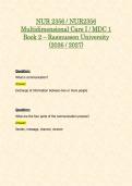 NUR 2356 &sol; NUR2356 Multidimensional Care I &sol; MDC 1&colon; Book 1 & 2 BUNDLE Package &lpar;2026 &sol; 2027&rpar; - Rasmussen University