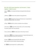 APEA Patho- STIs Exam questions and answers Graded A&plus; latest update Immunodeficiency in later stages of HIV infection is a result of the HIV virus attaching to and destroying&colon; T cells&period; B cells&period; macrophages&period; cytokines&period; - T cells&period; Which statement ab