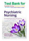 Test Bank for Psychiatric Nursing&colon; Contemporary Practice 8th Edition by MARY ANN BOYD and REBECCA LUEBBERT isbn-9781975239060