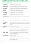 CompTIA Security&plus; SY0-501 Cryptography and PKI - Verified Questions and Answers - A&plus; Guaranteed - Guaranteed Success Certification Exam Prep