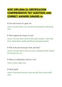 WSET DIPLOMA D2 CERTIFICATION&NewLine;COMPREHENSIVE TEST QUESTIONS AND&NewLine;CORRECT ANSWERS GRADED A&plus;