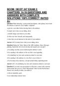 BCOM &sol; BCOT 247 EXAM 2&colon; CHAPTERS 14-16 QUESTIONS AND ANSWERS WITH COMPLETE SOLUTIONS 100&percnt; CORRECT RATED A&plus;