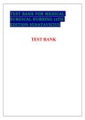 Medical Surgical Nursing 11th Edition Ignatavicius Test Bank Practice Questions and Study Guide for Exams