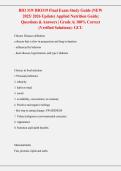 BIO 319&sol; BIO319 Final Exam Study Guide &lpar;NEW &NewLine;2025&sol; 2026 Update&rpar; Applied Nutrition Guide&vert; &NewLine;Questions & Answers &vert; Grade A&vert; 100&percnt; Correct &NewLine;&lpar;Verified Solutions&rpar;- GCU 