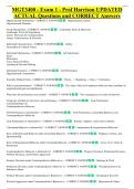 MGT3400 - Exam 1 - Prof Harrison UPDATED &NewLine;ACTUAL Questions and CORRECT Answers 