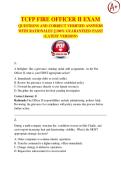 TCFP FIRE OFFICER II EXAM 2026 &sol; 2027  QUESTIONS AND CORRECT VERIFIED ANSWERS WITH RATIONALES  100&percnt; GUARANTEED PASS&excl;&excl;   <LATEST VERSION>