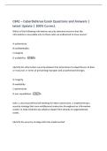 C842 &ndash; CyberDefense Exam Questions and Answers &vert;&NewLine;latest Update &vert; 100&percnt; Correct&period;&NewLine;Which of the following information security elements ensures that the&NewLine;information is accessible only to those who are authorized to have access&quest;&NewLine;A authenticity&NewLine;B confident