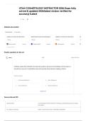 UTAH COSMETOLOGY INSTRUCTOR 2026 Exam fully solved & updated 2026&lpar;latest version verified for accuracy&rpar; &vert;Latest