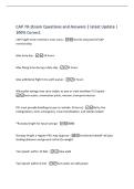 CAP 70-1Exam Questions and Answers &vert; latest Update &vert;&NewLine;100&percnt; Correct&period;&NewLine;CAP FLight Crew members must carry -Gov ID and proof of CAP&NewLine;membership&NewLine;Max duty day -14 hours&NewLine;Max flying time during a duty day -9 hours&NewLine;Max additional flight time with waiver -2 hou