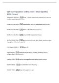 CCP Exam Questions and Answers &vert; latest Update &vert;&NewLine;100&percnt; Correct&period;&NewLine;DFARS 252&period;204&period;7012 -Level 2 C3PAO assessment&comma; protects CUI&comma; requires&NewLine;incident reporting within 72 hrs&period;&NewLine;DFARS 252&period;204&period;7019 -requires NIST 800-171 assessment score in SPRS&NewLine;DFARS 252&period;204&period;702