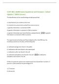 CCNY BIO 10200 Exam Questions and Answers &vert; latest&NewLine;Update &vert; 100&percnt; Correct&period;&NewLine;The identification of the transforming principle proved that&NewLine;a&period;&rpar; dead bacteria are as lethal as live ones&NewLine;b&period;&rpar; streptococcus pneumonia evolved from pneumococcus&NewLine;c&period;&rpar; genetic info
