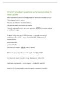 CCI's CCT prep Exam questions and answers Graded A&plus;&NewLine;latest update&NewLine;Which statement is correct regarding premature ventricular complexes &lpar;PVCs&rpar;&quest;&NewLine;PVCs originate from the atrium&period;&NewLine;PVCs may be unifocal or multifocal in origin&period;&NewLine;PVCs will not lead to 
