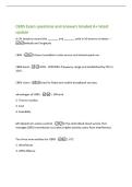 CBRS Exam questions and answers Graded A&plus; latest&NewLine;update&NewLine;A CPI needs to record the &lowbar;&lowbar;&lowbar;&lowbar;&lowbar;&lowbar;&lowbar; and &lowbar;&lowbar;&lowbar;&lowbar;&lowbar;&lowbar;&lowbar; with in 50 meters or better&period; -&NewLine;latitude and longitude&NewLine;CBRS -Citizens broadband radio service and shared spectrum&period;&NewLine;CBRS band -3550 - 3700 MHz frequen