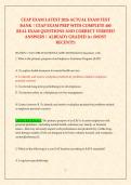 CEAP EXAM LATEST 2026 ACTUAL EXAM TEST &NewLine;BANK &vert; CEAP EXAM PREP WITH COMPLETE 400 &NewLine;REAL EXAM QUESTIONS AND CORRECT VERIFIED &NewLine;ANSWERS &vert; ALREADY GRADED A&plus; &lpar;MOST &NewLine;RECENT&excl;&excl;&rpar;