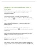 CBCS Practice Test questions and answers Graded A&plus;&NewLine;latest update&NewLine;Which of the following sections of the medical record is used to determine the&NewLine;correct evaluation and management code used for billing and coding&quest; -&NewLine;history and physical&NewLine;A billing and c