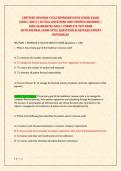 CERTIFIED REVENUE CYCLE REPRESENTATIVE &lpar;CRCR&rpar; EXAM  &NewLine;&lpar;2026 &sol; 2027&rpar; &vert; ACTUAL QUESTIONS AND VERIFIED ANSWERS &vert;  &NewLine;100&percnt; GUARANTEE PASS &vert; COMPLETE TEST BANK &NewLine; WITH 400 REAL EXAM-STYLE QUESTIONS & DETAILED EXPERT &NewLine;RATIONALES