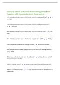 Cell Cycle&comma; Mitosis&comma; and Cancer Human Biology Notes Exam&NewLine;Questions with Complete Solutions &vert;latest update&NewLine;How often does mitosis occur in the human body for esophagus lining&quest; - 2&NewLine;to 3 days&NewLine;How often does mitosis occur in the human body for small intes