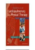 Test Bank For Essentials Of Cardiopulmonary Physical Therapy 3rd Edition By Hillegass