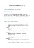 Developmental Psychology&colon; Understanding Human Development Complete Study Notes And Revision Guide