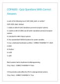 COP4600 - Quiz Questions With Correct Answers&period;