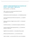 COMSAE &sol; COMLEX MASTER DECK Exam Questions and&NewLine;Answers &vert; latest Update &vert; 100&percnt; Correct&period;&NewLine;post-flu pneumonia - Staph aureus&NewLine;COPD or smoker with rust-colored sputum and lobar pneumonia -&NewLine; Streptococcus pneumoniae&NewLine;alcoholic aspiration risk with c