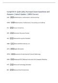 CompTIA A&plus; &lpar;220-1201&rpar; Acronym Exam Questions and&NewLine;Answers &vert; latest Update &vert; 100&percnt; Correct&period;&NewLine;AAA -Authentication&comma; Authorization&comma; and Accounting&NewLine;AAAA -Authentication&comma; Authorization&comma; Accounting&comma; and Auditing&NewLine;ACL -Access Control List&NewLine;ADF -Automatic Docum