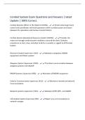 Combat System Exam Questions and Answers &vert; latest&NewLine;Update &vert; 100&percnt; Correct&period;&NewLine;Combat Systems Officer of the Watch &lpar;CSOOW&rpar; - Directs Area Supervisors&NewLine;control and coordinates technical operations within combat system and liason&NewLine;between CS&comma; operations and Cen