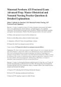 Maternal-Newborn ATI Proctored Exam &NewLine;Advanced Prep&colon; Master High-Stakes &NewLine;Obstetrical and Neonatal Nursing Practice Questions & Detailed Explanations &NewLine;