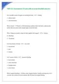 NHS 111 Assessment 1 Exam with accurate detailed answers